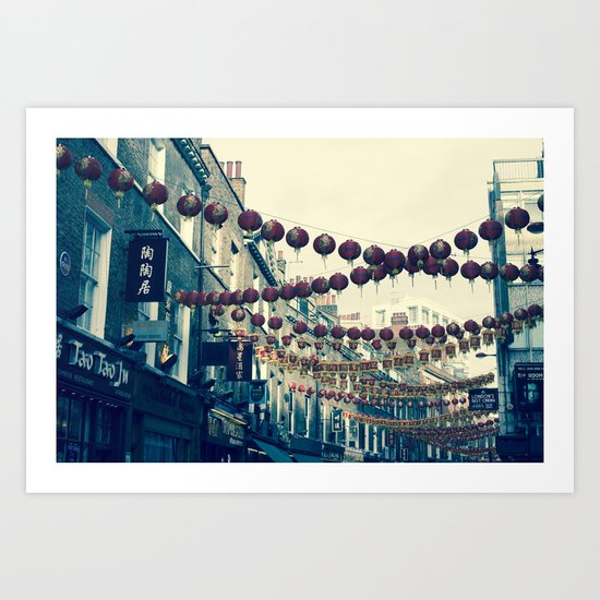 London Chinatown Art Print