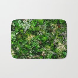 Damp green rocks Bath Mat | Ageing, Greens, Stone, Colour, Erode, Rock, Oldrocks, Mouldy, Organic, Mossy 