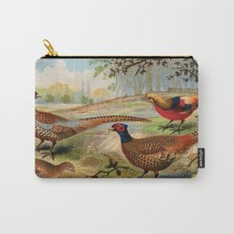 Vintage Pheasants Carry-All Pouch