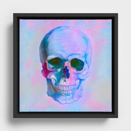 Pastel Skull Framed Canvas