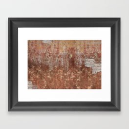 Brown Wall Framed Art Print