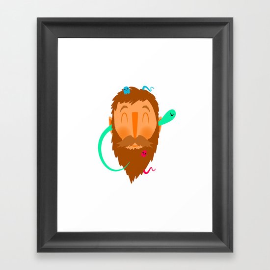 Ghost Beard Framed Art Print