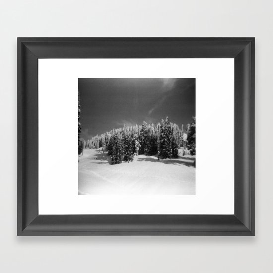 snow-capped Framed Art Print