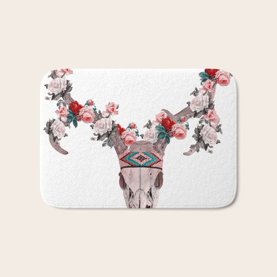 ANIMAL SKULL Bath Mat