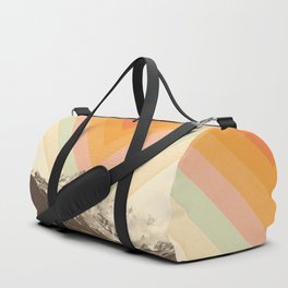 Mountainscape 2 Duffle Bag | Colour, Digital, Red, Hill, 70S, Groovy, Nature, Explore, Photo, Mountain 