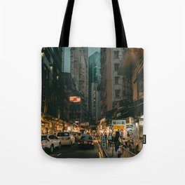 China Photography - Busy Street Life In A Big Chinese City Tote Bag