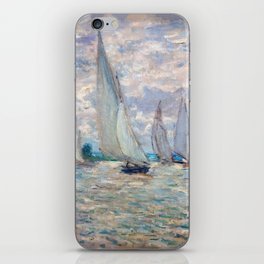 Claude Monet - Boats Regatta at Argenteuil iPhone Skin