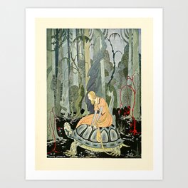 Art by Virginia Frances Sterrett from "Old French Fairy Tales," 1920 Art Print
