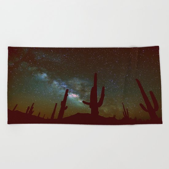 tHe milky way Beach Towel