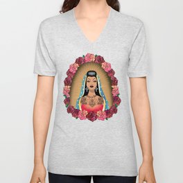 Chola Guadalupe V Neck T Shirt