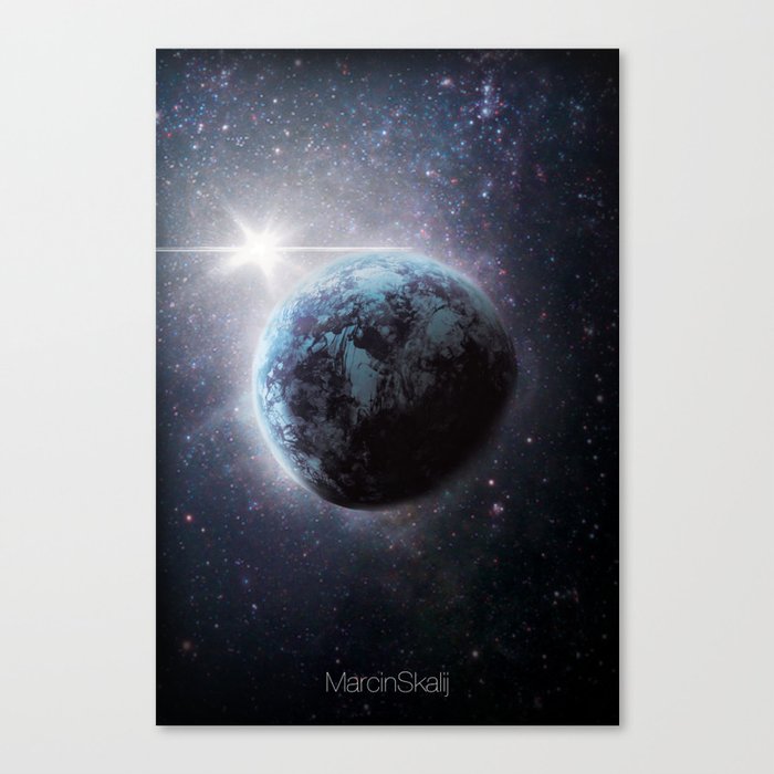 To the moon and back Canvas Print