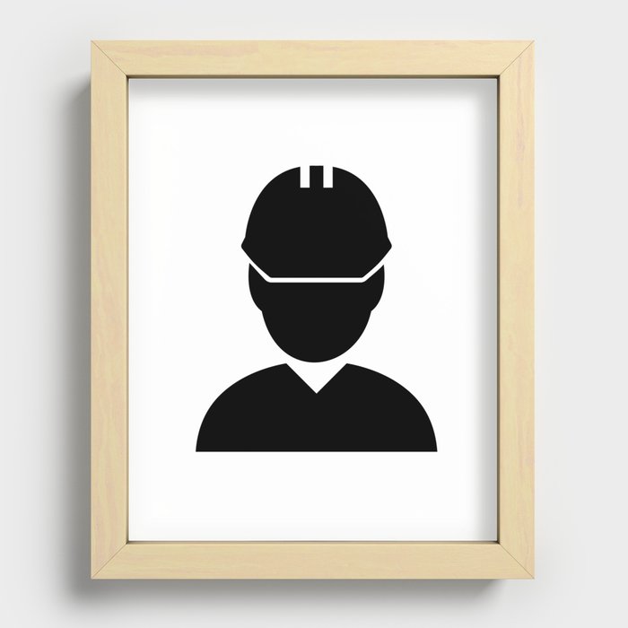 Supervision site manager foreman engineer construction Recessed Framed Print