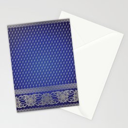 Blue indian pattern Stationery Card