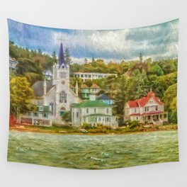 Along the shore Wall Tapestry