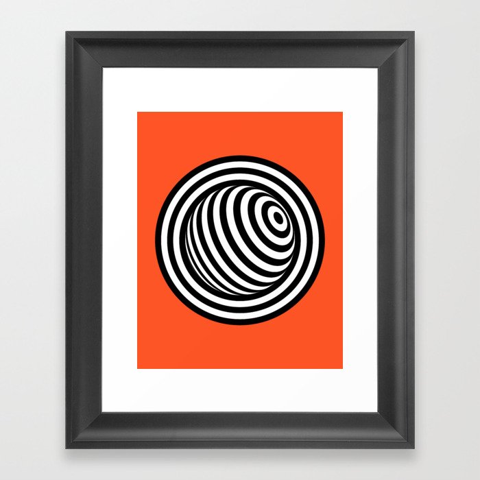 Circular Framed Art Print