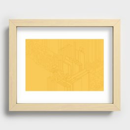 Lemon & Banana Tech City Recessed Framed Print