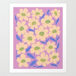 Blossom - Color Garden  Art Print