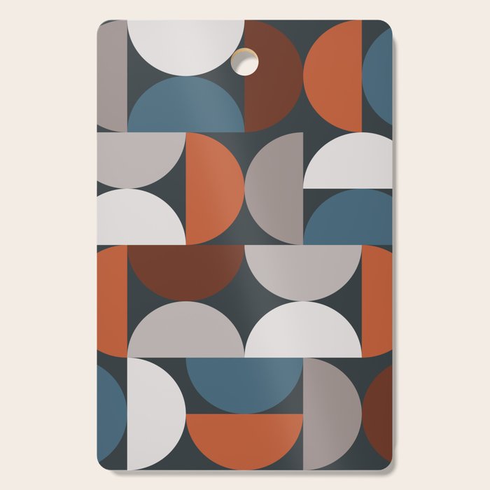 Mid Century Modern Geometric 24 Art Print by The Old Art Studio