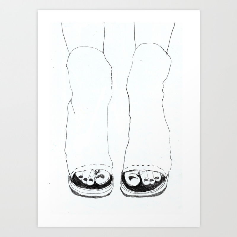 fashion illustration feet