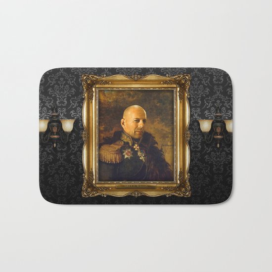 Bruce Willis - replaceface Bath Mat