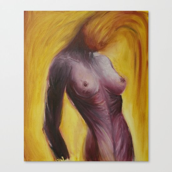 Fire Nude Canvas Print