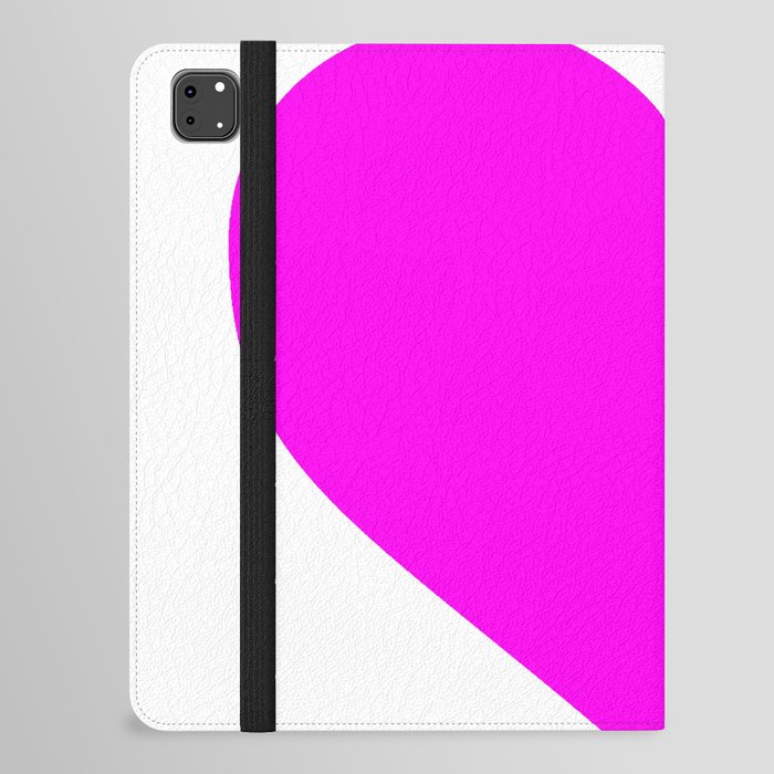 Heart (Magenta & White) iPad Folio Case