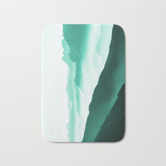 Creamy Mountains Bath Mat