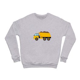 Construction Truck for kids loaded with earth Crewneck Sweatshirt