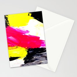 Funky colors abstract Stationery Card