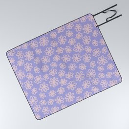 Daisy Pattern Lilac Blush Picnic Blanket
