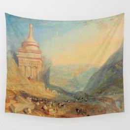 Manner of Joseph Mallord William Turner The Valley of the Brook at Kidron, Jerusalem (Absalom's Tomb)  Wall Tapestry