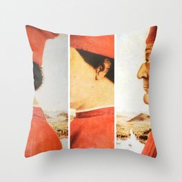 Art Remix of Piero della Francesca Throw Pillow