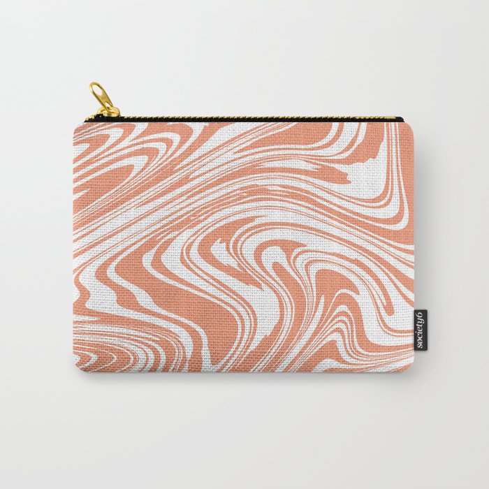 Abstract Pink Fluid Carry-All Pouch