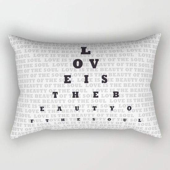 Love is the beauty Rectangular Pillow
