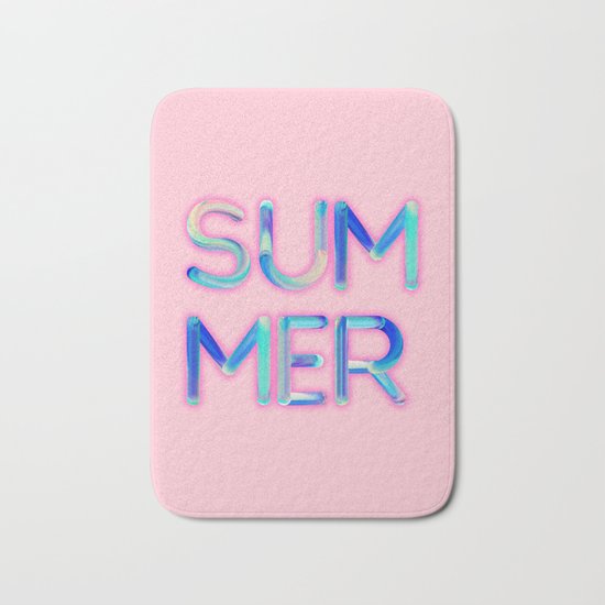 Pink Summer Bath Mat