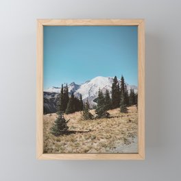 Summer at Mt Rainier Framed Mini Art Print