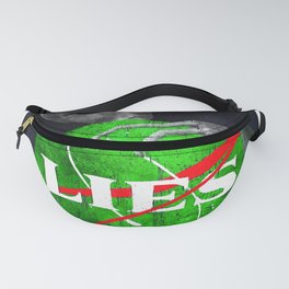 Aliens NASA Lies conspiracy. Funny but true. The Grays are here. Astronomy Galaxy Fanny Pack