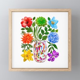 Proud Flowers Framed Mini Art Print