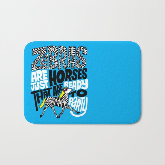 Party Horses Bath Mat