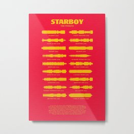 Starboy by TheWeeknd Metal Print