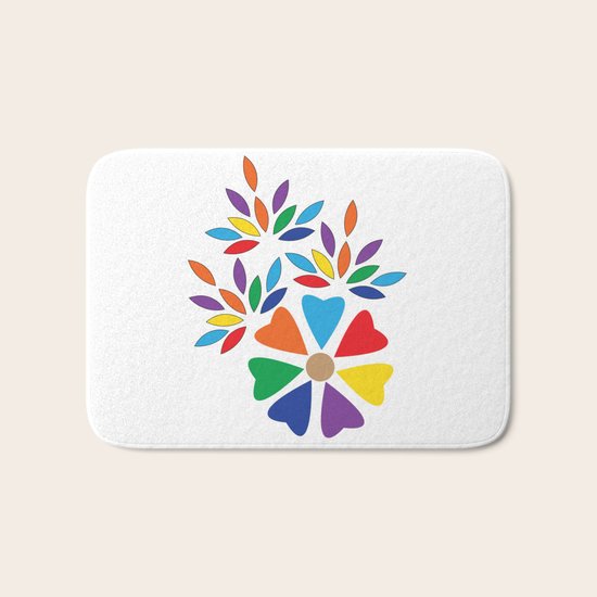 flower Bath Mat