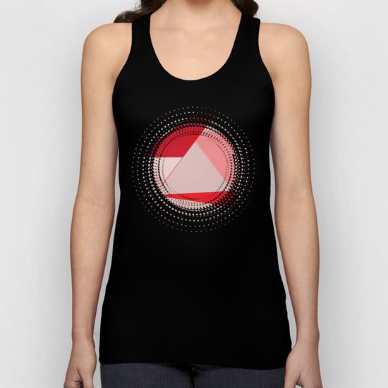 Geometric pink 02 Unisex Tank Top
