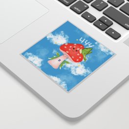 Mushroom Skies Sticker