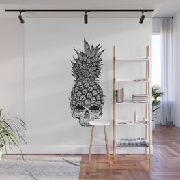 pineapple skull Wall Mural