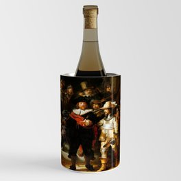 REMBRANDT van Rijn (Dutch, 1606-1669) - NIGHT WATCH [Militia Company of District II under the Command of Captain Frans Banninck Cocq] - Date: 1642 - Style: Baroque, Tenebrism - Media: Oil - Digitally Enhanced Version (1000dpi) - Wine Chiller