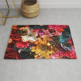 Paper Flowers Area & Throw Rug