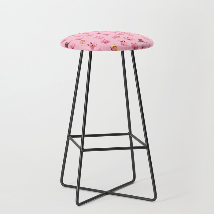 Rosa Pattern Bar Stool