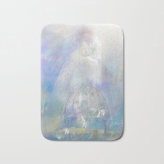 Angel on the city Bath Mat