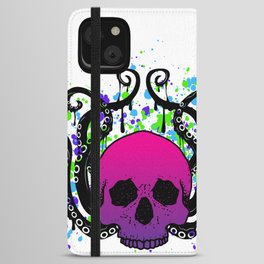 Octopus Skull iPhone Wallet Case