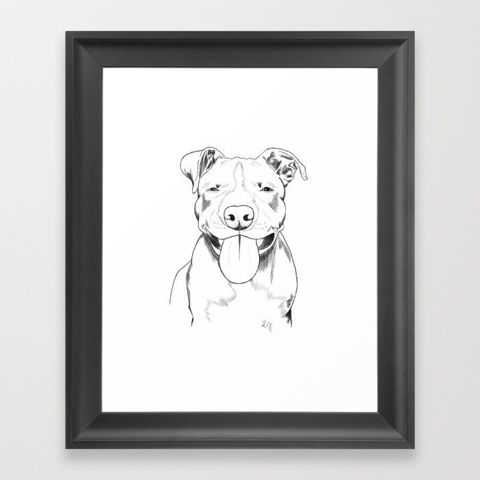 Ol Dog Framed Art Print